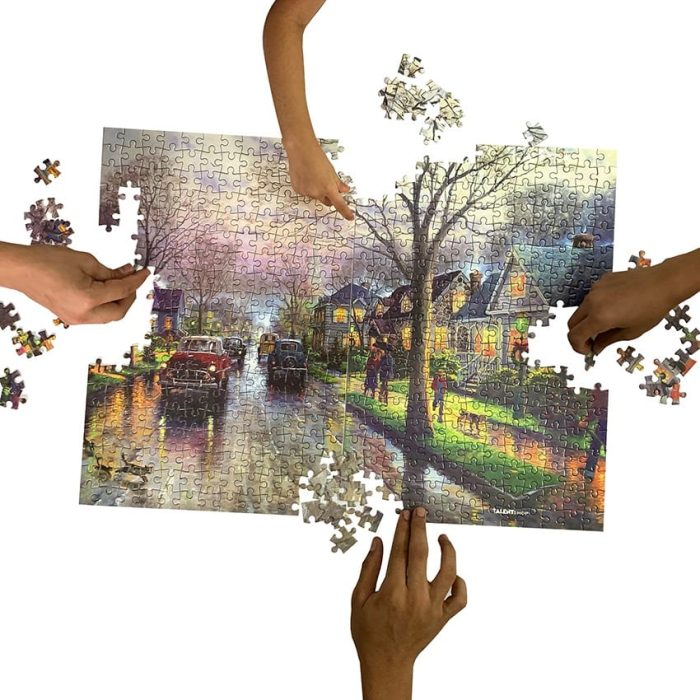 ⁦بازل 500 قطعة شكل الكريسماس⁩ - الصورة ⁦4⁩