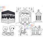 ⁦لوحة تلوين اسلامي 4 شيت⁩ - الصورة ⁦3⁩