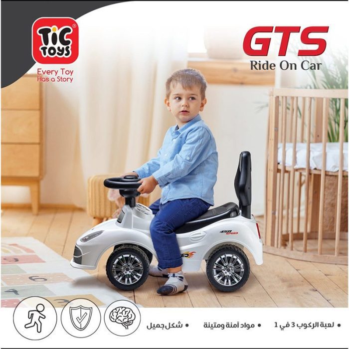 ⁦عربية اطفال  GTS ابيض - حجم كبير⁩ - الصورة ⁦3⁩