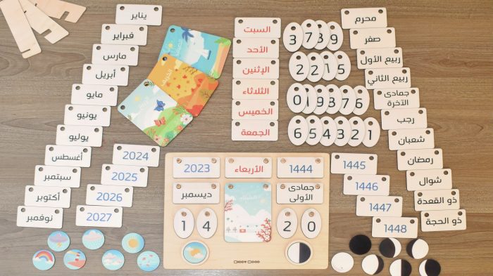 ⁦لوحة التقويم ( هجري - ميلادي )..Interactive Calendar⁩ - الصورة ⁦3⁩